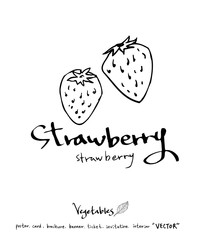 농산물 일러스트 / 손으로 그린 과일과 채소 그림