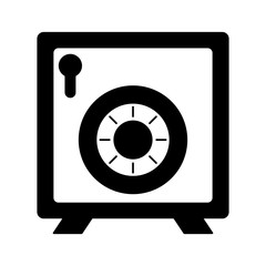 Strongbox security money symbol vector illustration graphic design