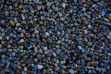 Sea pebble / sea stones background. Natural  pebbles background.