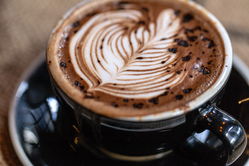 Backgrounds of Latte coffee.