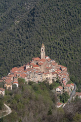 Fototapeta premium Castelvittorio. Ancient village, Province of Imperia, Italy