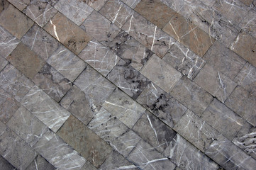 diagonal texture of rectangular marble blocks