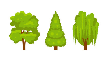 Set of trees vector