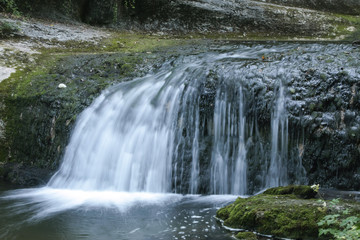 Fototapeta premium Herisson waterfalls in Jura France