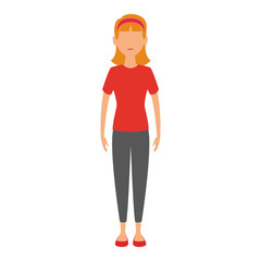 Young woman avatar vector illustration graphic design