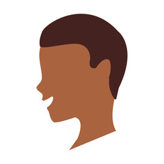 Afro man faceless head vector illustration graphic design vector illustration graphic design