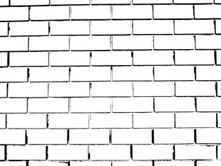 Vector monochrome grunge background. Illustration of brick wall texture. Grunge Distress Sketch Stamp Overlay Effect.