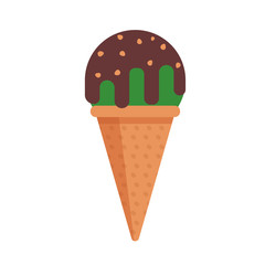 Colorful summer ice cream