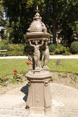 Fontaine Wallace du square Boulingrin à Toulouse, Haute Garonne	