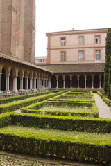 Jardin du couvent des Jacobins à Toulouse, Haute Garonne	