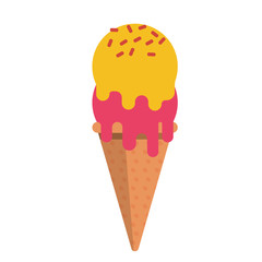 Colorful summer ice cream