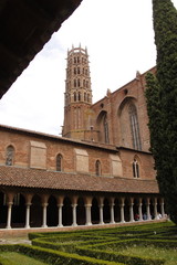 Fototapeta premium Cloître du couvent des Jacobins à Toulouse, Haute Garonne 