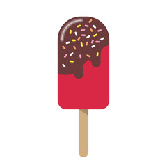 Colorful summer popsicle