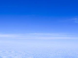 above white clouds and blue sky space for natural bACKGROUND