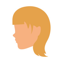 Woman faceless head vector illustration graphic design vector illustration graphic design