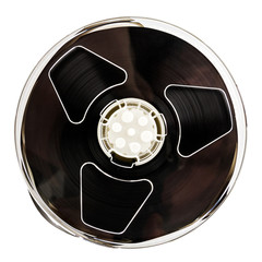 Obraz premium Old video tape on a reel