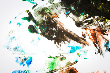 Abstract colorful hand painted background