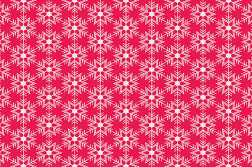 Fototapeta premium snowflakes on red background