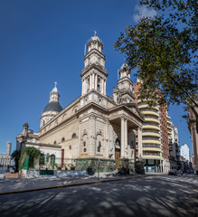 Fototapeta na wymiar Cathedral Basilica of Our Lady of the Rosary - Rosario, Santa Fe, Argentina