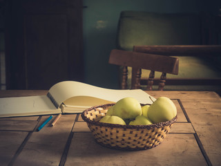 country still life interior of a farmer´s house