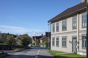 Obraz premium Old city building in Lillehammer Norway