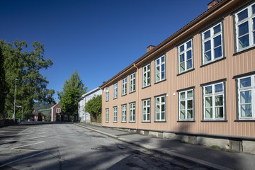 Old city building in Lillehammer Norway