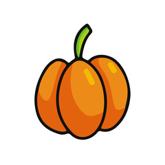 Pumpkin cartoon icon