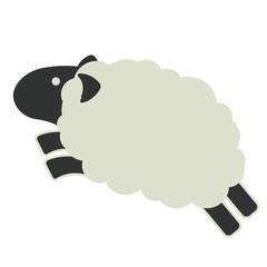 Vector nursery cute wild mammal animal sheep