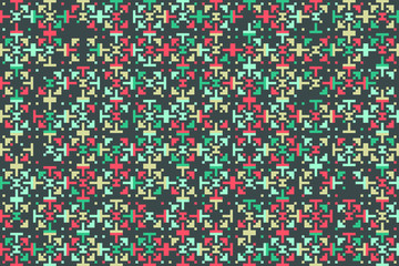 Abstract gemetric pattern with colored elements