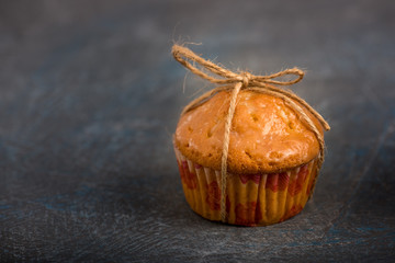 Freshly baked delicious muffins