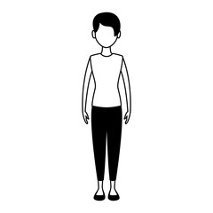 Young woman avatar vector illustration graphic design