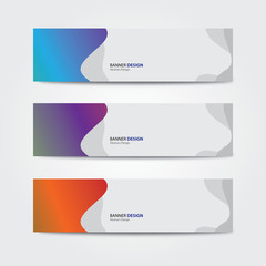 Fototapeta premium Vector abstract banner design template