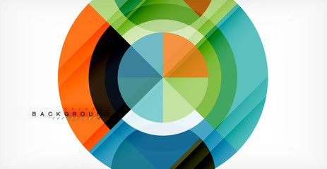 Obraz premium Wektorowy okręgu abstrakta tło