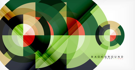 Obraz premium Vector circle abstract background