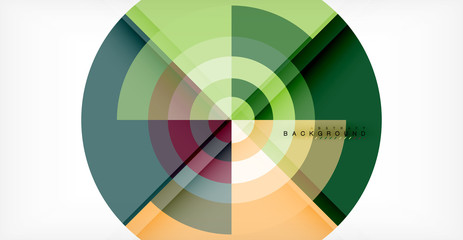 Obraz premium Vector circle abstract background