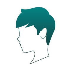 Man faceless head vector illustration graphic design