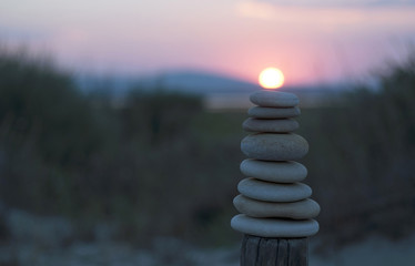 Obraz premium Sunset Stone