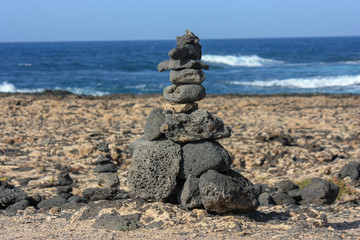 stones on a beach