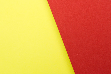 Yellow and red color texture paper background. Geometric paper background.