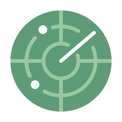 Radar flat illustration