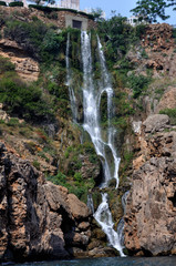 Sea waterfall in Antalya