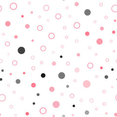 Light Red vector seamless texture with disks.