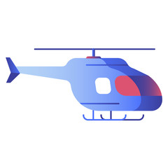 Helicopter gradient illustration