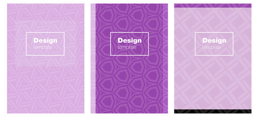 Light Purple vector layout for Leaflets.