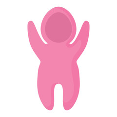 baby girl clothes over white background, vector illustration