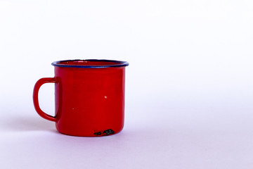 Caneca amarela usada