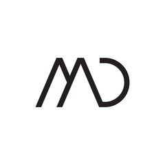 MD logo letter design
