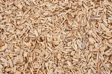 light brown bark mulch as picture background with copy space
