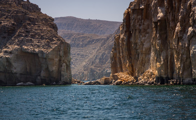 Fototapeta na wymiar Coastal Khasab Scenery in Oman