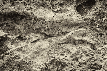 Surface of stone, structure, sepia
